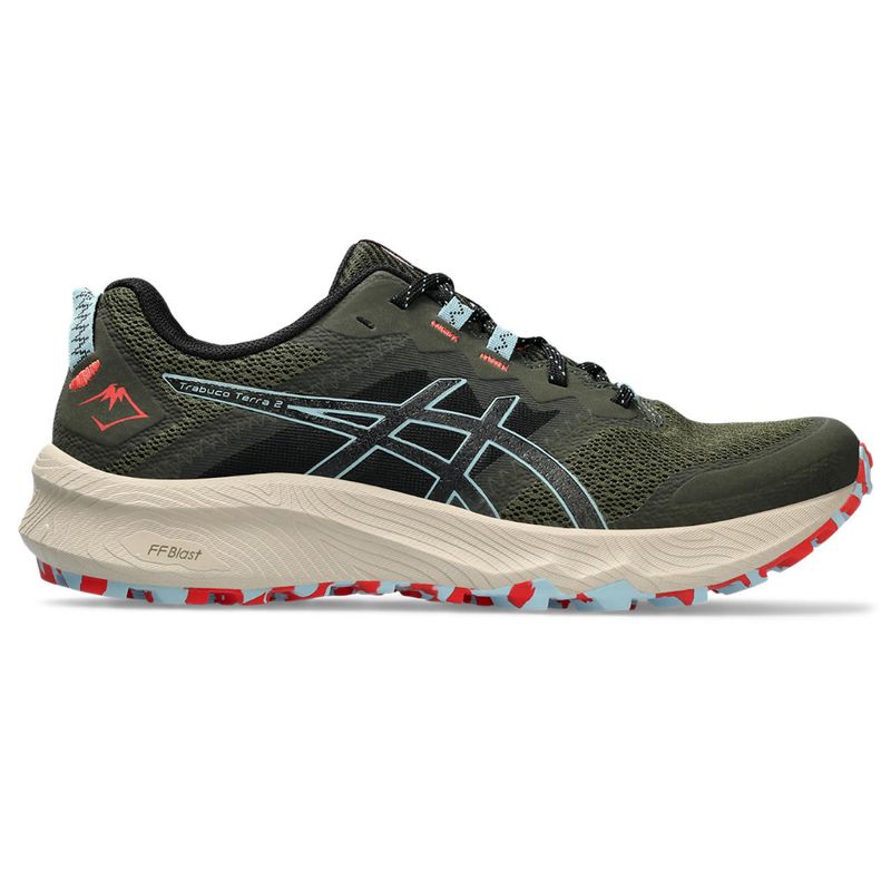 ASICS - Tenis Asics Trabuco Terra 2 Hombre-Verde/Sajon
