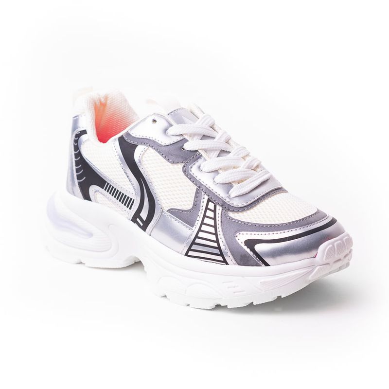 PRICE SHOES - Price Shoes Tenis Moda Mujer 352ALASKAPLATA