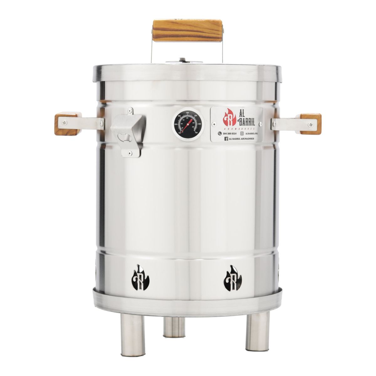 AL BARRIL - Barril asador 10 libras - Acero inoxidable