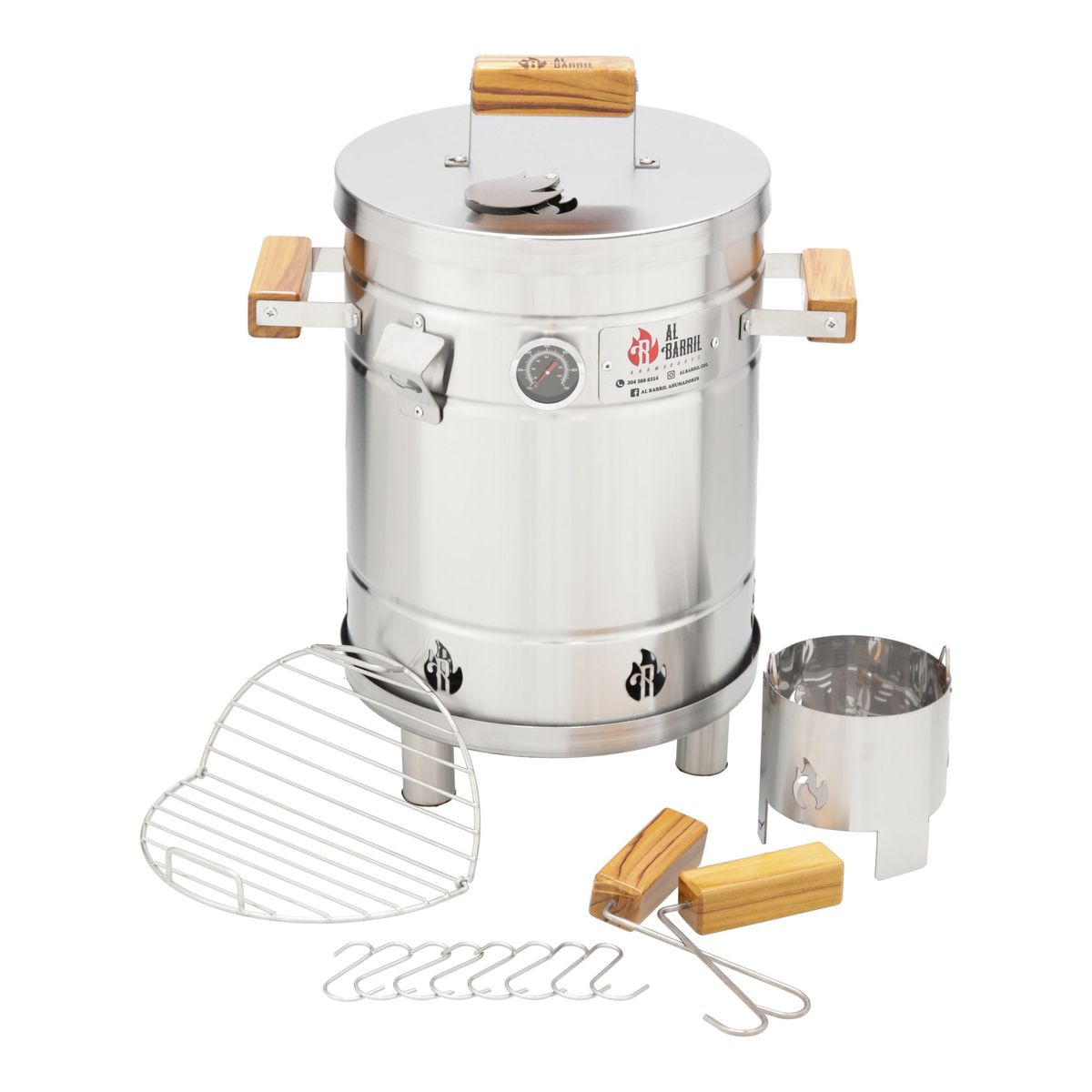 AL BARRIL - Barril asador 10 libras - Acero inoxidable