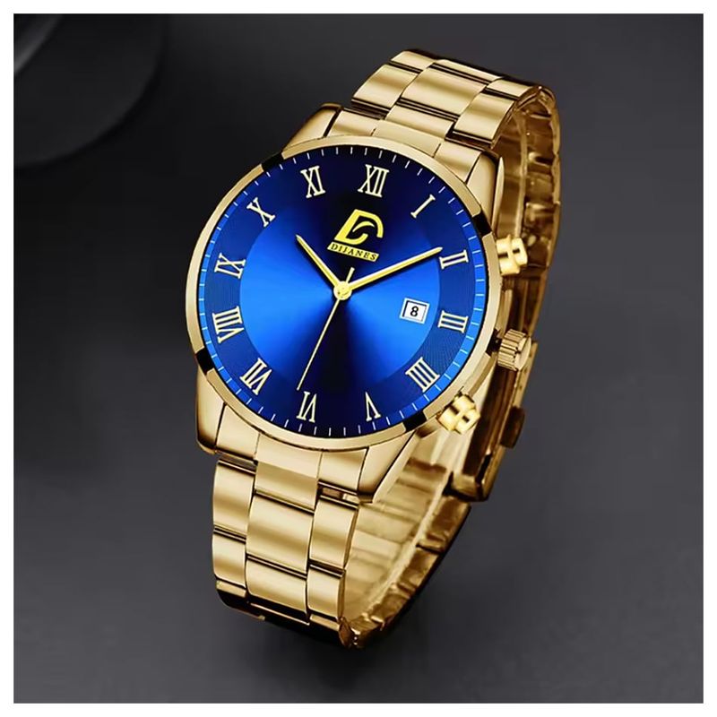 GENERICO - Reloj de Cuarzo Pulsera en Acero inoxidable Para Hombre - Dorado