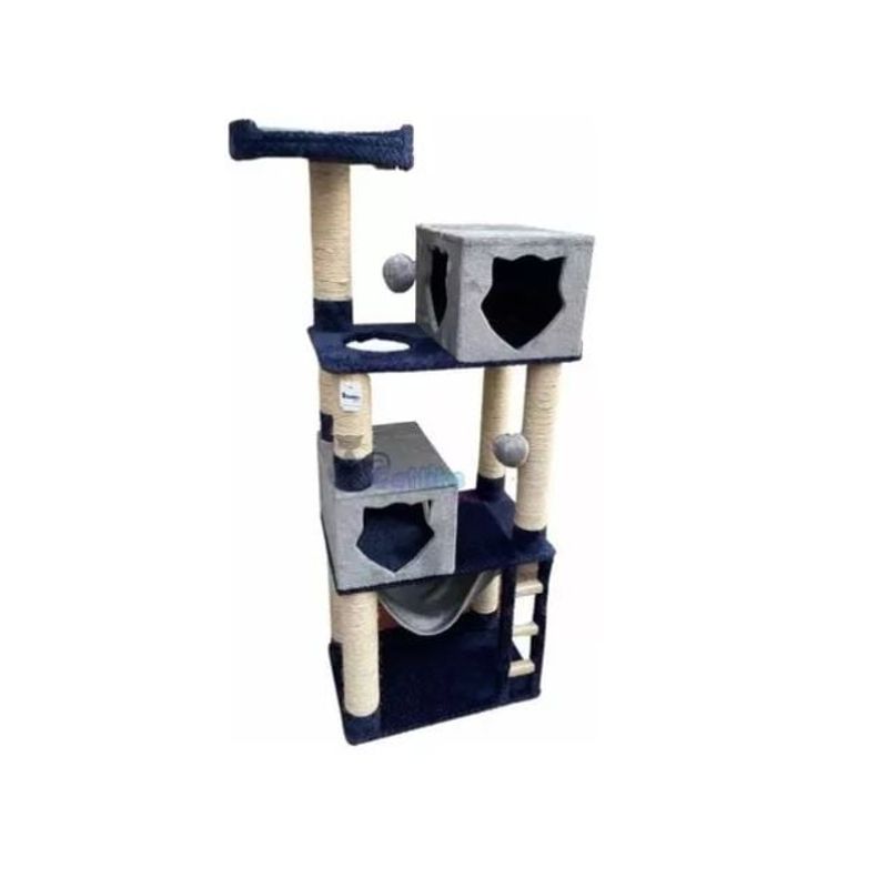 CATLIKE - Gimnasio  Rascador Para Gatos Ref Isis Gris Azul