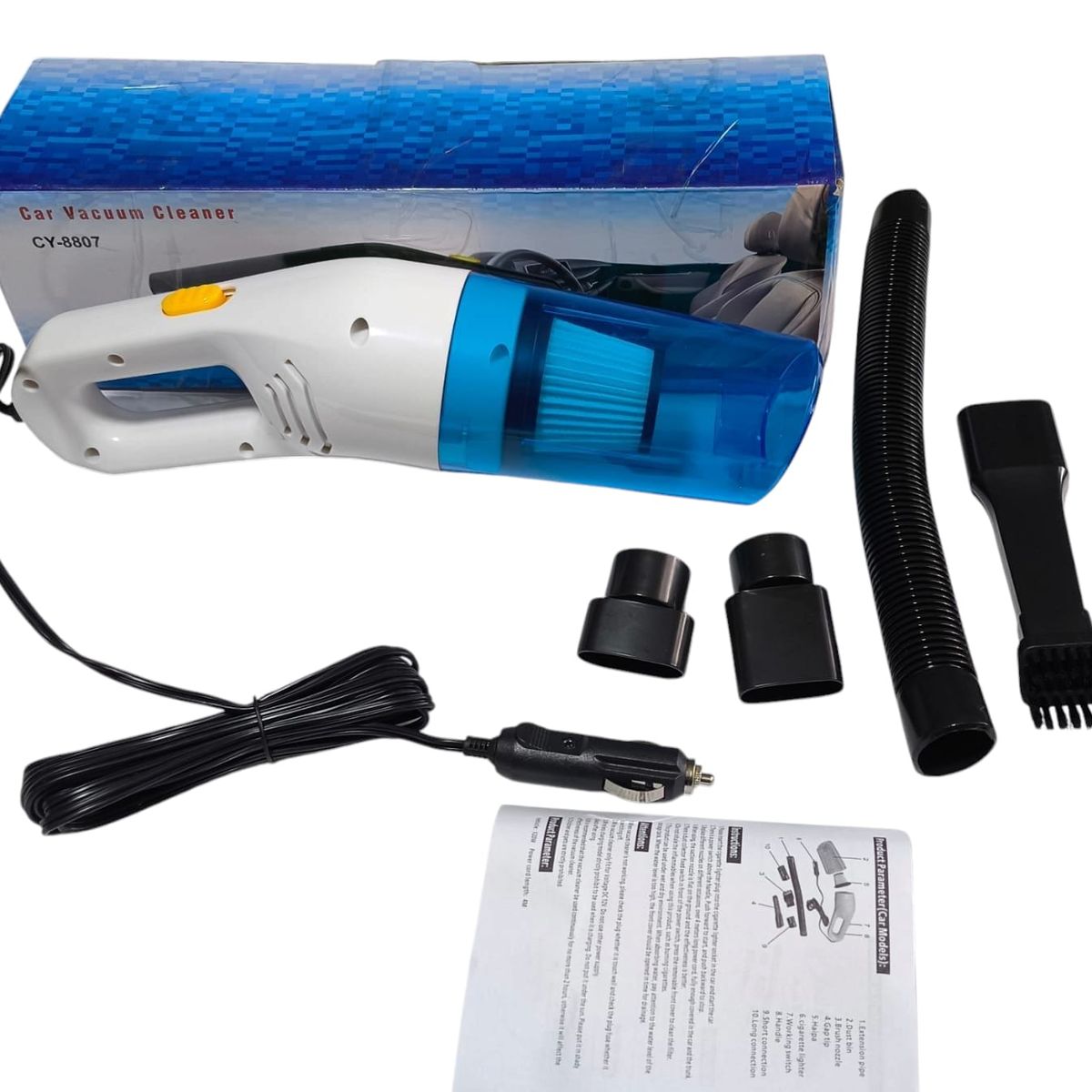 GENERICO - Aspiradora para carro  aspiradora de mano azul