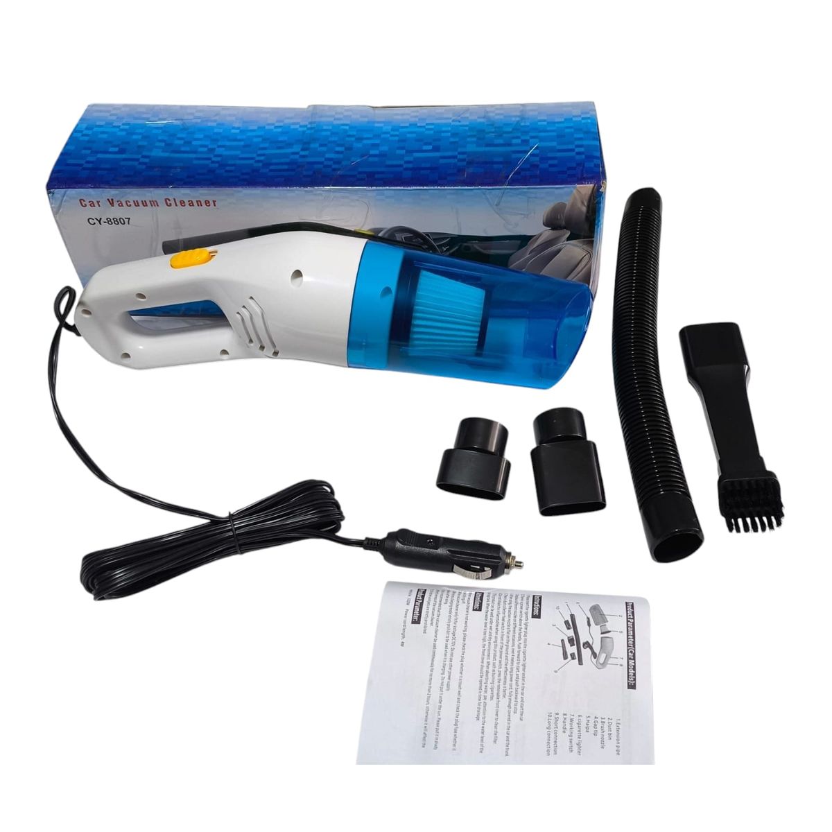 GENERICO - Aspiradora para carro  aspiradora de mano azul