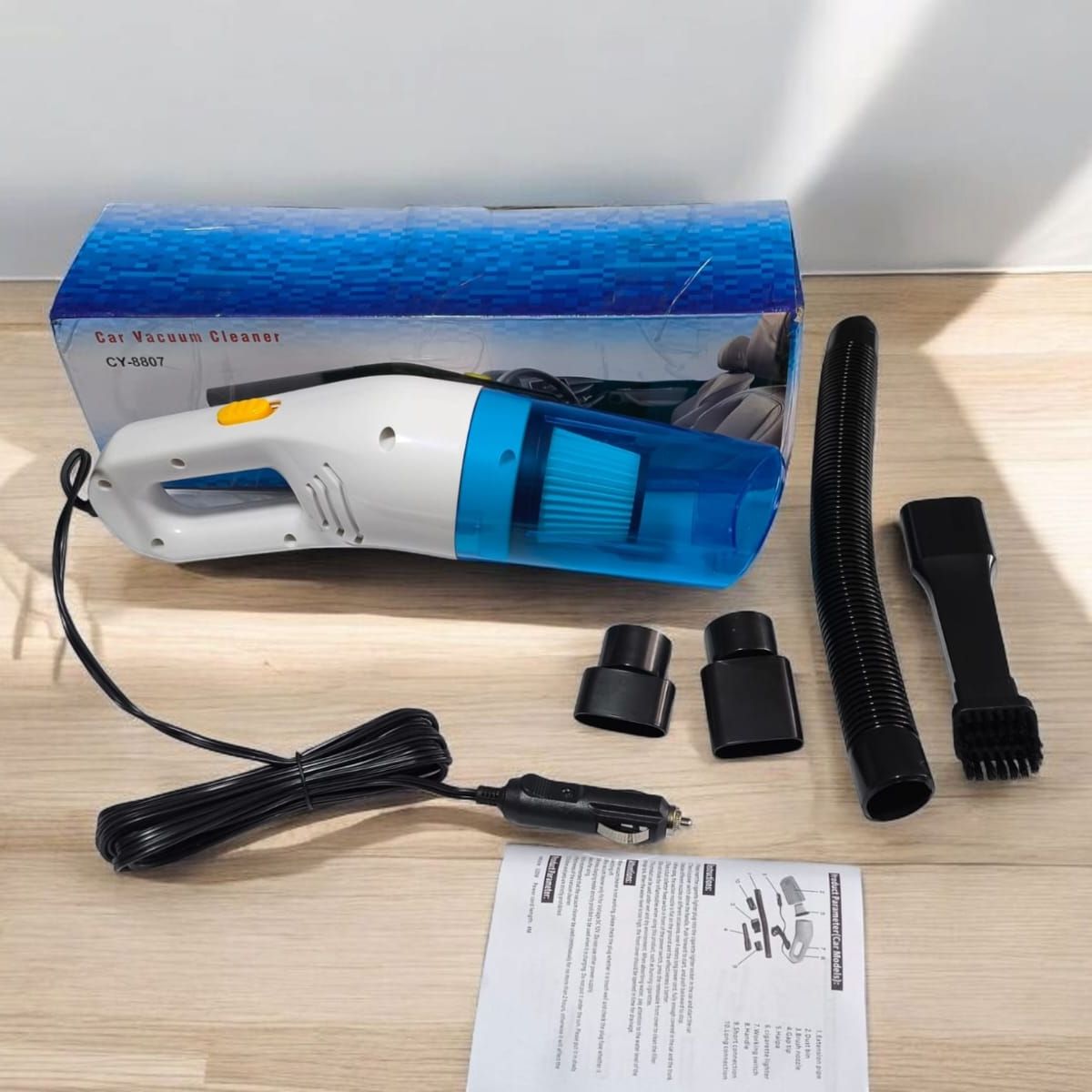 GENERICO - Aspiradora para carro  aspiradora de mano azul