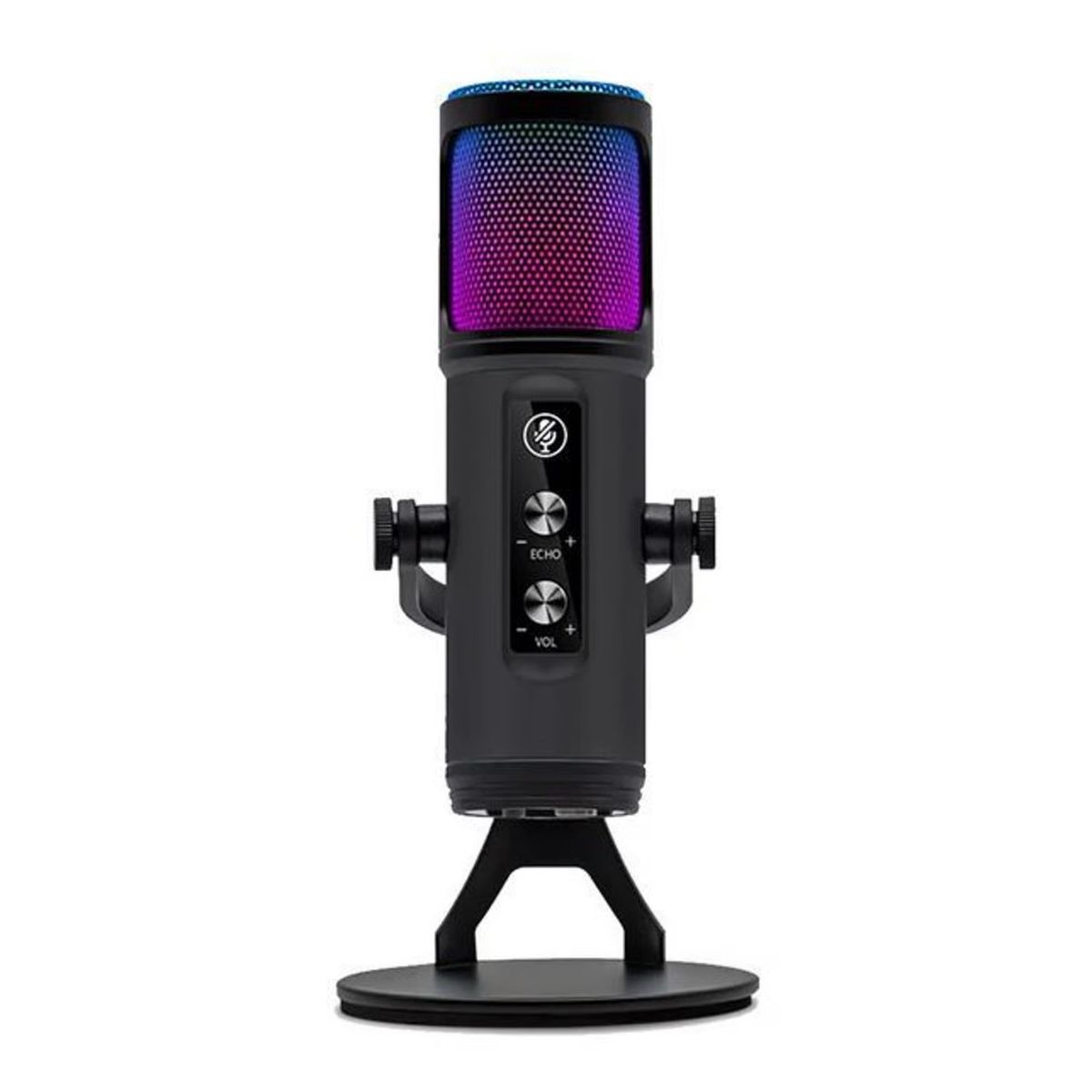 GENERICO - Micrófono De Estudio Profesional Zx-776 Usb Luz Rgb Para Pc