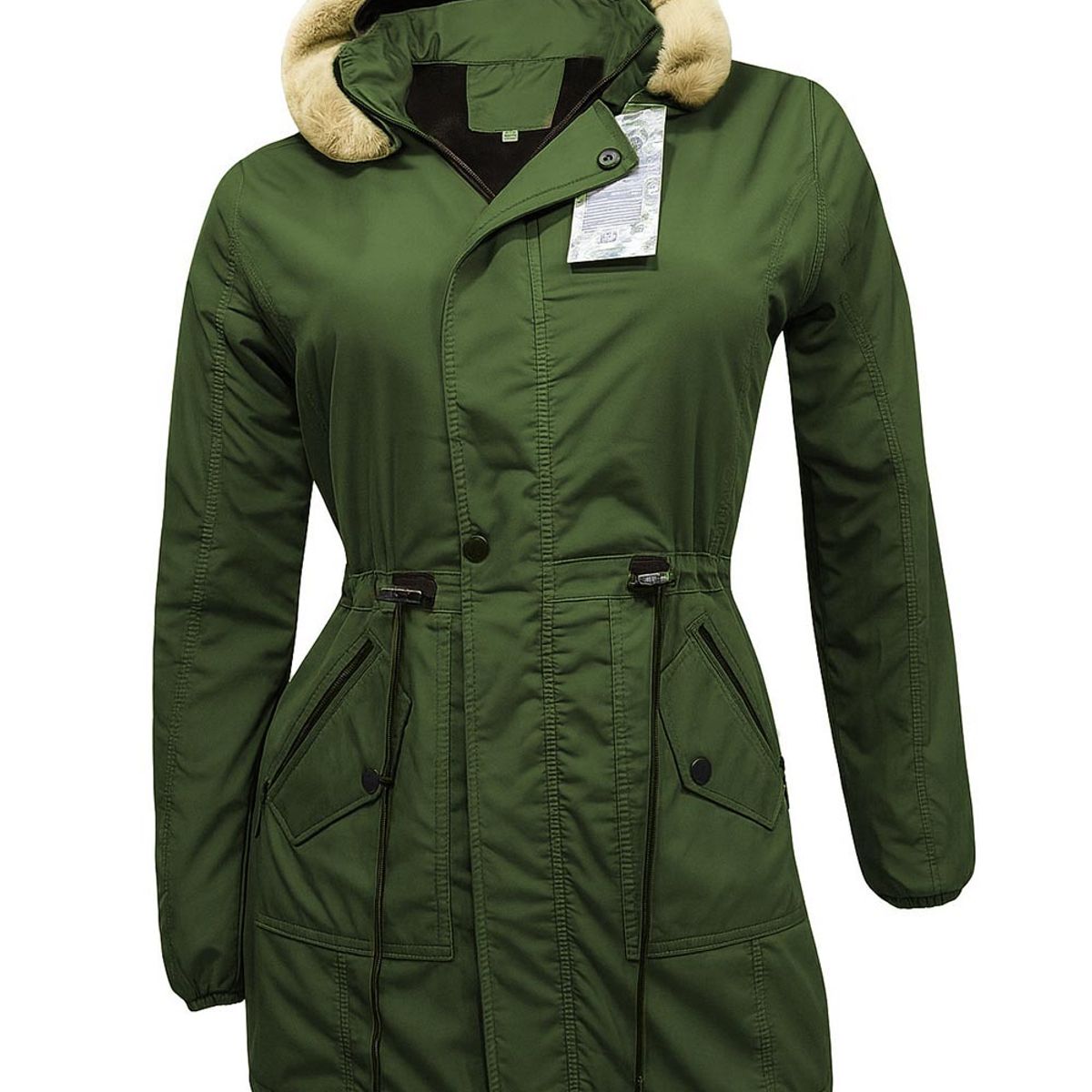 MODA EN CIRCUITO - Chaqueta o Gabán  Impermeable tipo Parka para Mujer