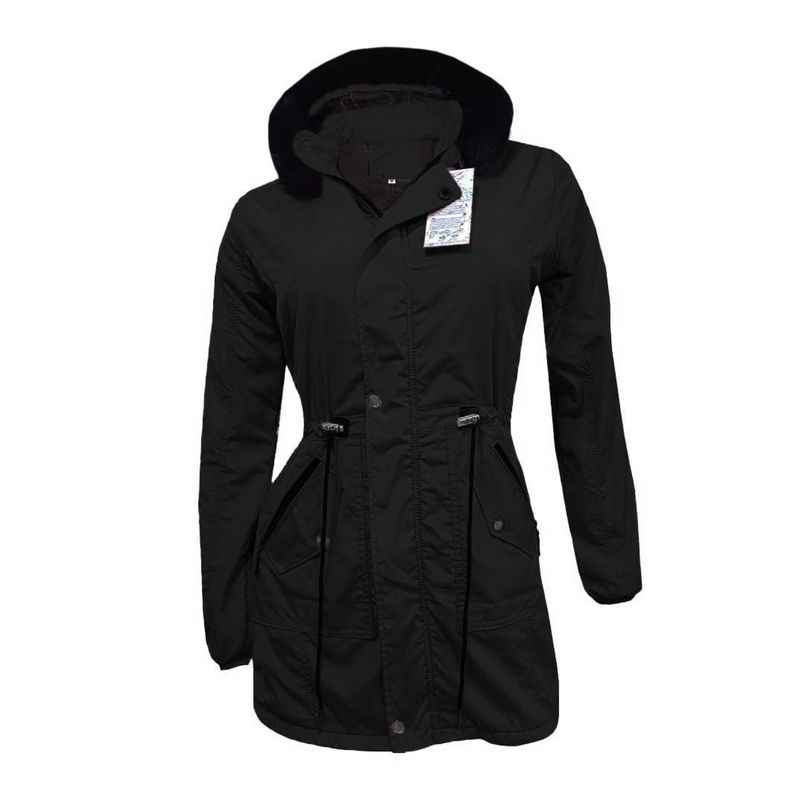 MODA EN CIRCUITO - Chaqueta o Gabán  Impermeable tipo Parka para Mujer