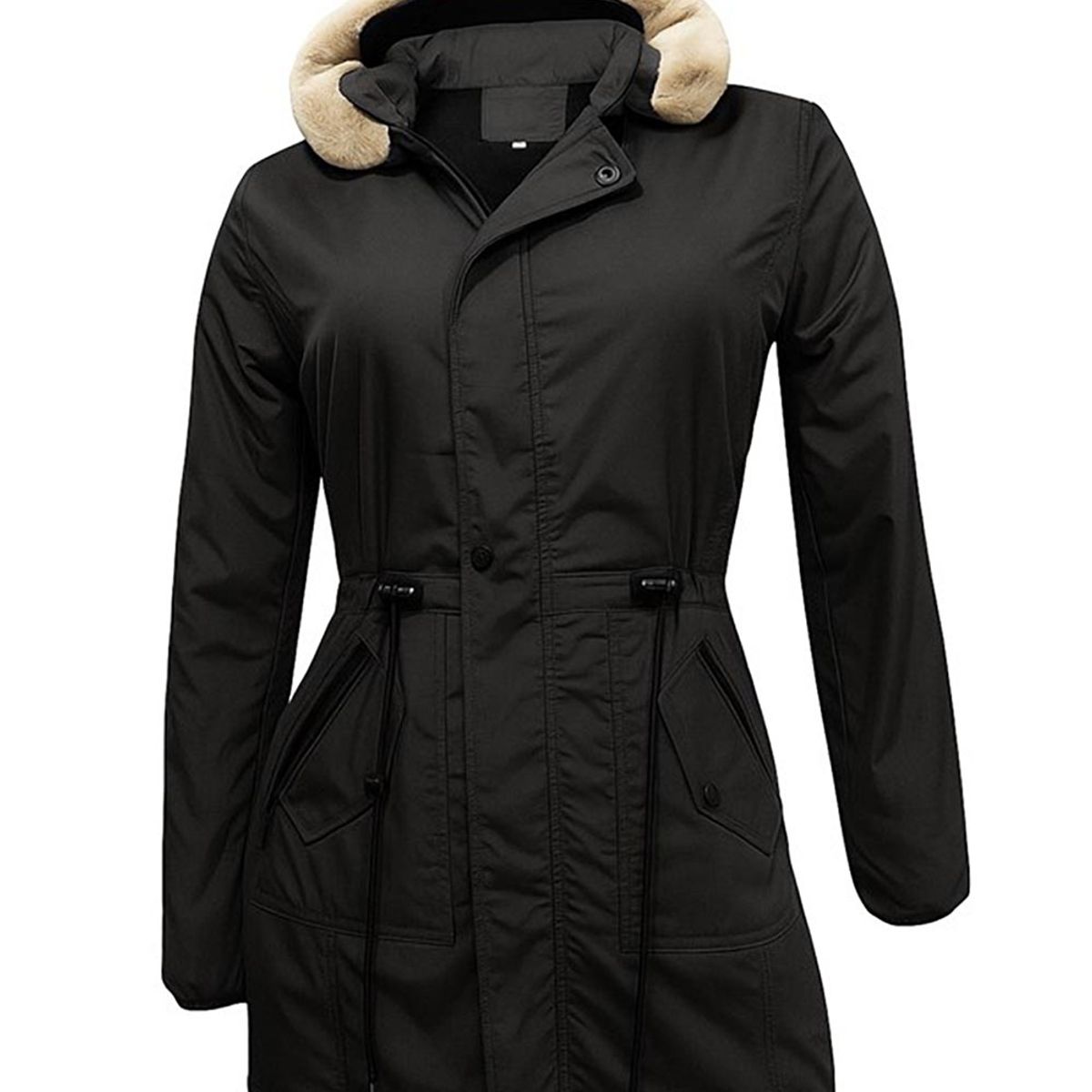 MODA EN CIRCUITO - Chaqueta o Gabán  Impermeable tipo Parka para Mujer