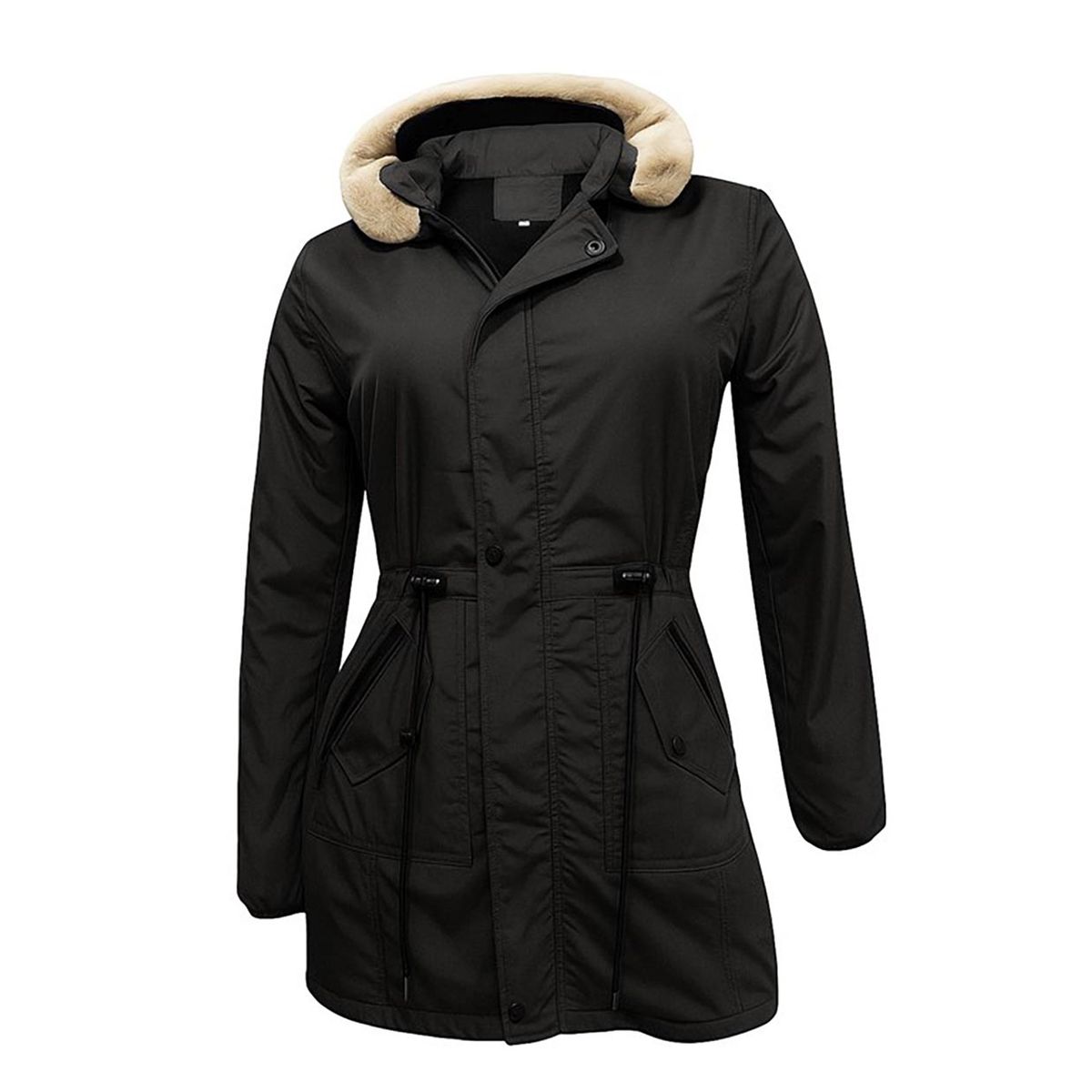 MODA EN CIRCUITO - Chaqueta o Gabán  Impermeable tipo Parka para Mujer