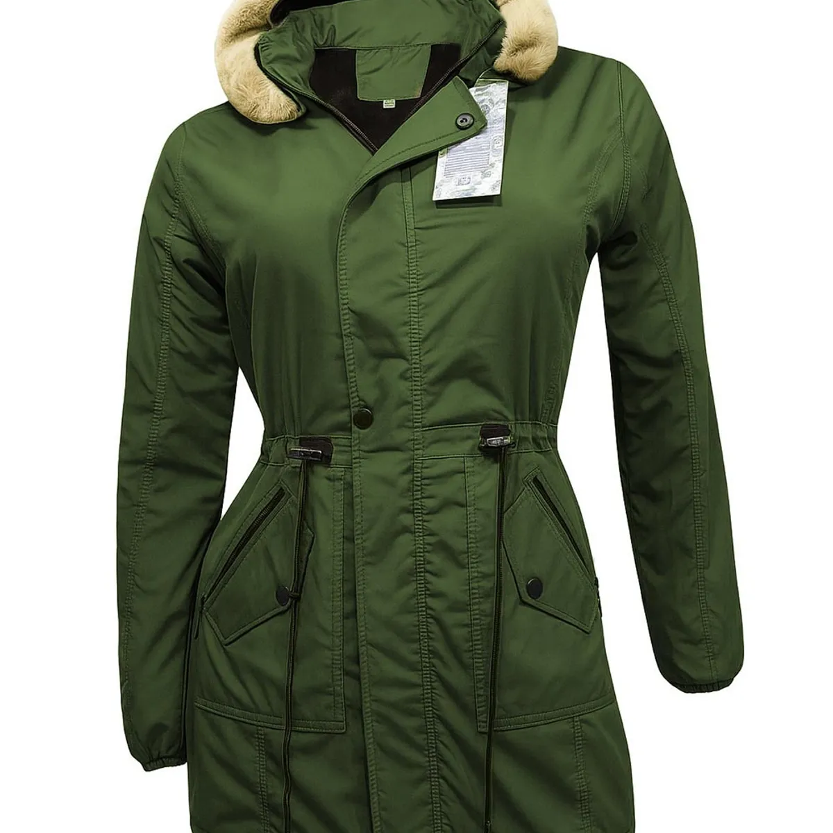 MODA EN CIRCUITO - Chaqueta o Gabán  Impermeable tipo Parka para Mujer