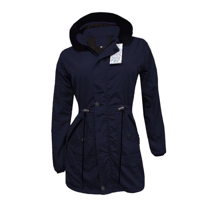 MODA EN CIRCUITO - Chaqueta o Gabán  Impermeable tipo Parka para Mujer