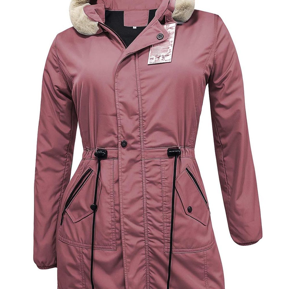 MODA EN CIRCUITO - Chaqueta o Gabán  Impermeable tipo Parka para Mujer