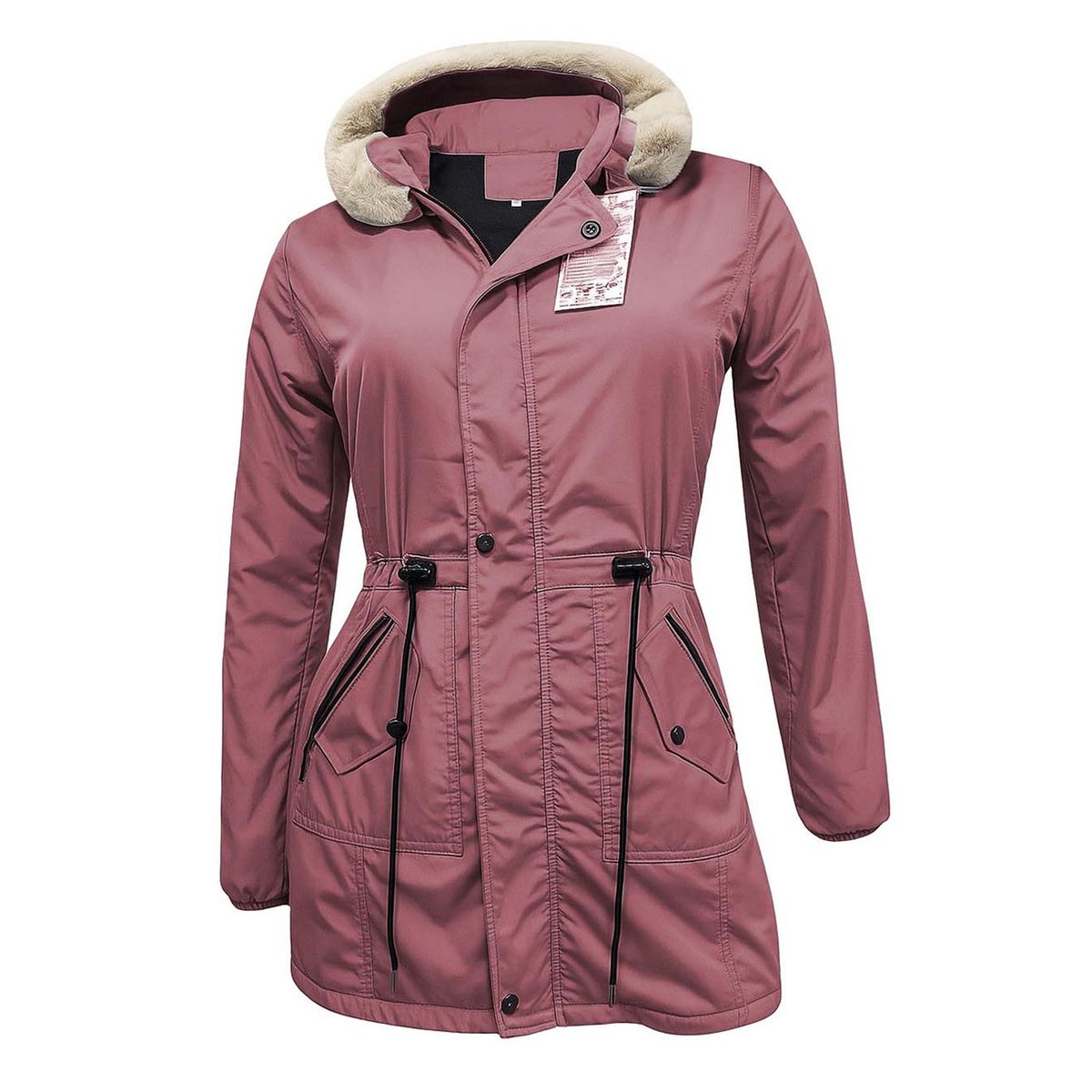 MODA EN CIRCUITO - Chaqueta o Gabán  Impermeable tipo Parka para Mujer