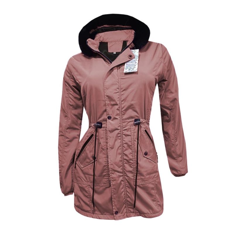 MODA EN CIRCUITO - Chaqueta o Gabán  Impermeable tipo Parka para Mujer