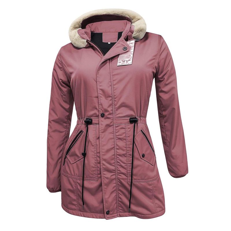 MODA EN CIRCUITO - Chaqueta o Gabán  Impermeable tipo Parka para Mujer