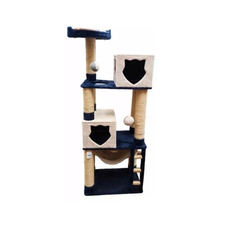 CATLIKE - Gimnasio  Rascador Para Gatos Ref Isis Azul Beige