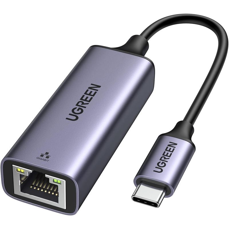 UGREEN - Adaptador USB Tipo C a Ethernet Gigabit Rj45 LAN Cable Red 1000 Mbps
