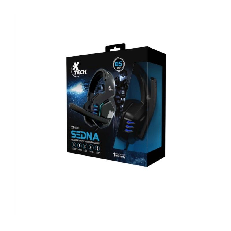 XTECH - Diadema Gamer  Xtech Sedna XTH-545 con iluminación LED