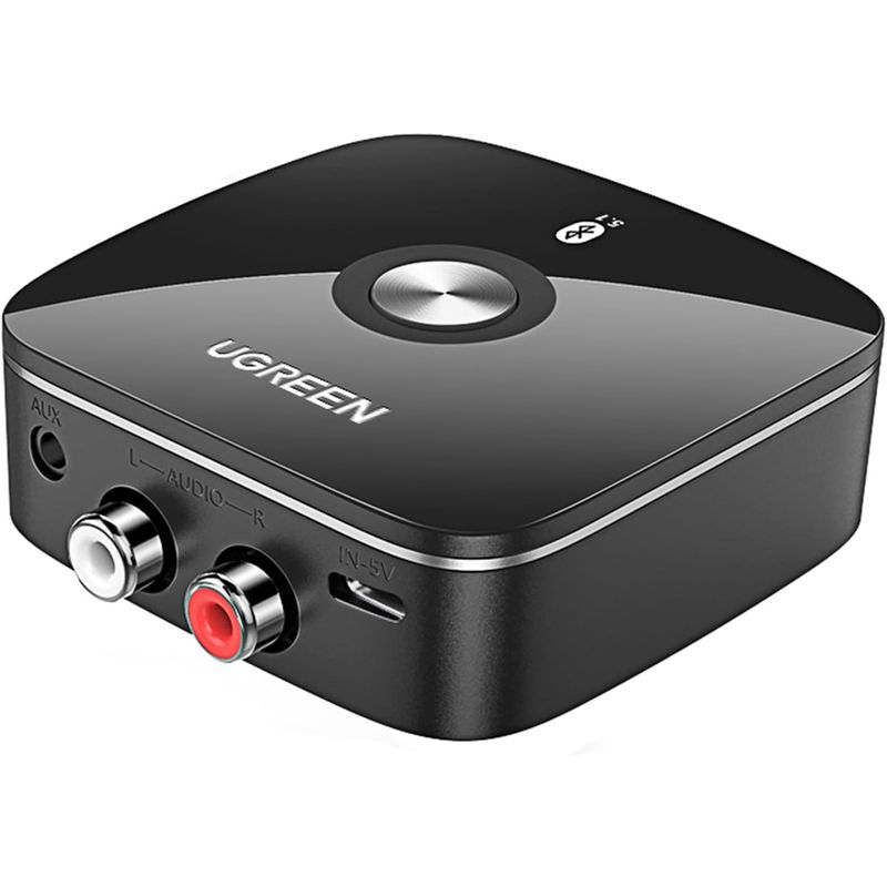 UGREEN - Receptor Audio UGREEN Bluetooth 5.1 Aux Dual Link APTX RCA Jack 3.5 mm