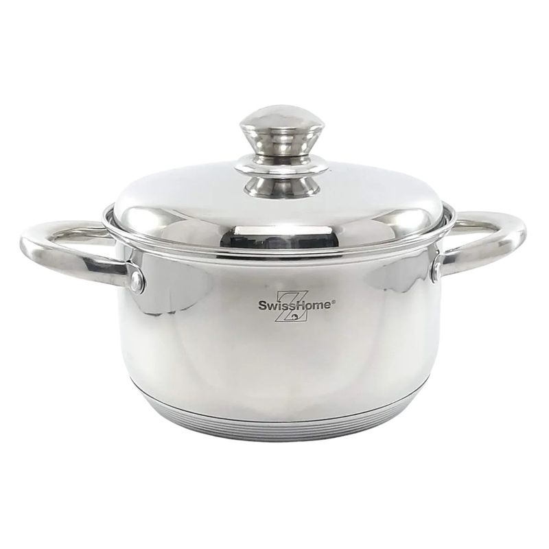 SWISSHOME DR HOFFMAN - Olla En Acero Quirúrgico Swisshome 2,75 Litros Acero Suizo