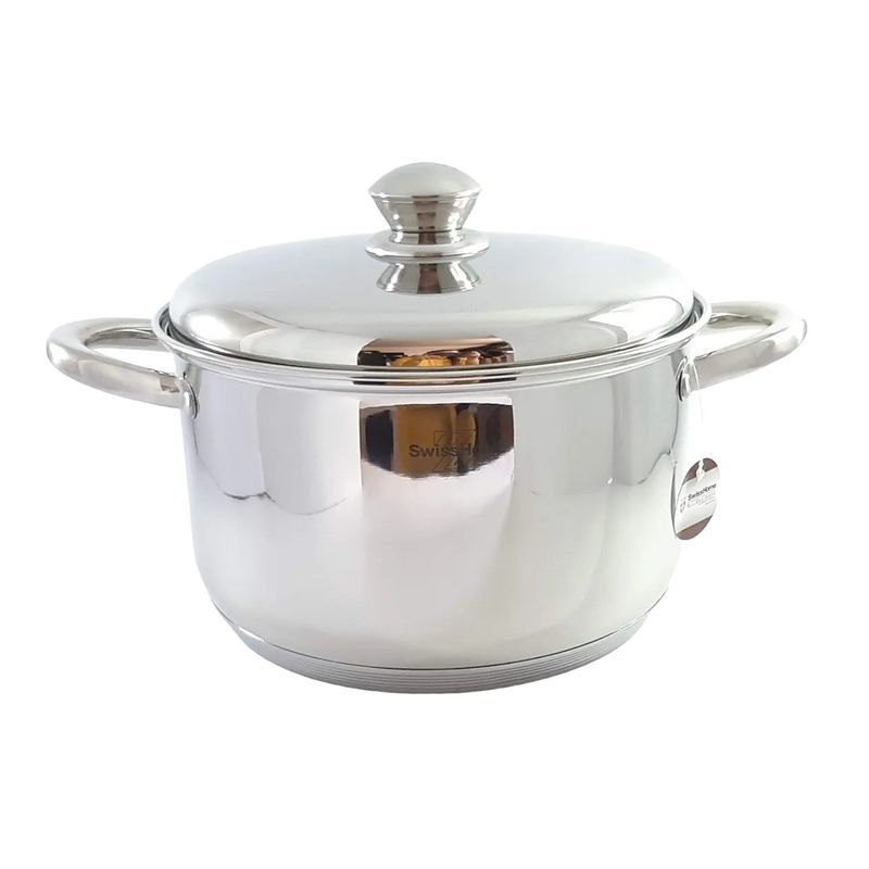 SWISSHOME DR HOFFMAN - Olla En Acero Quirúrgico Swisshome 5,5 Litros Acero Suizo