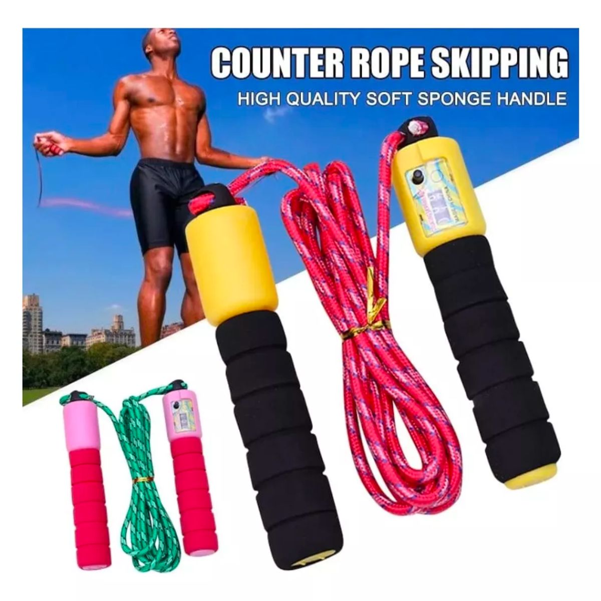 GENERICO - Cuerda Saltar Con Contador Ideal Para Fitness Entrenamiento