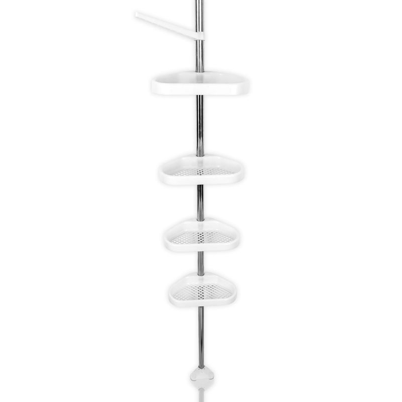 ENERGY PLUS - Organizador para Baño de Esquina 260cm 4 Estantes Ajustables