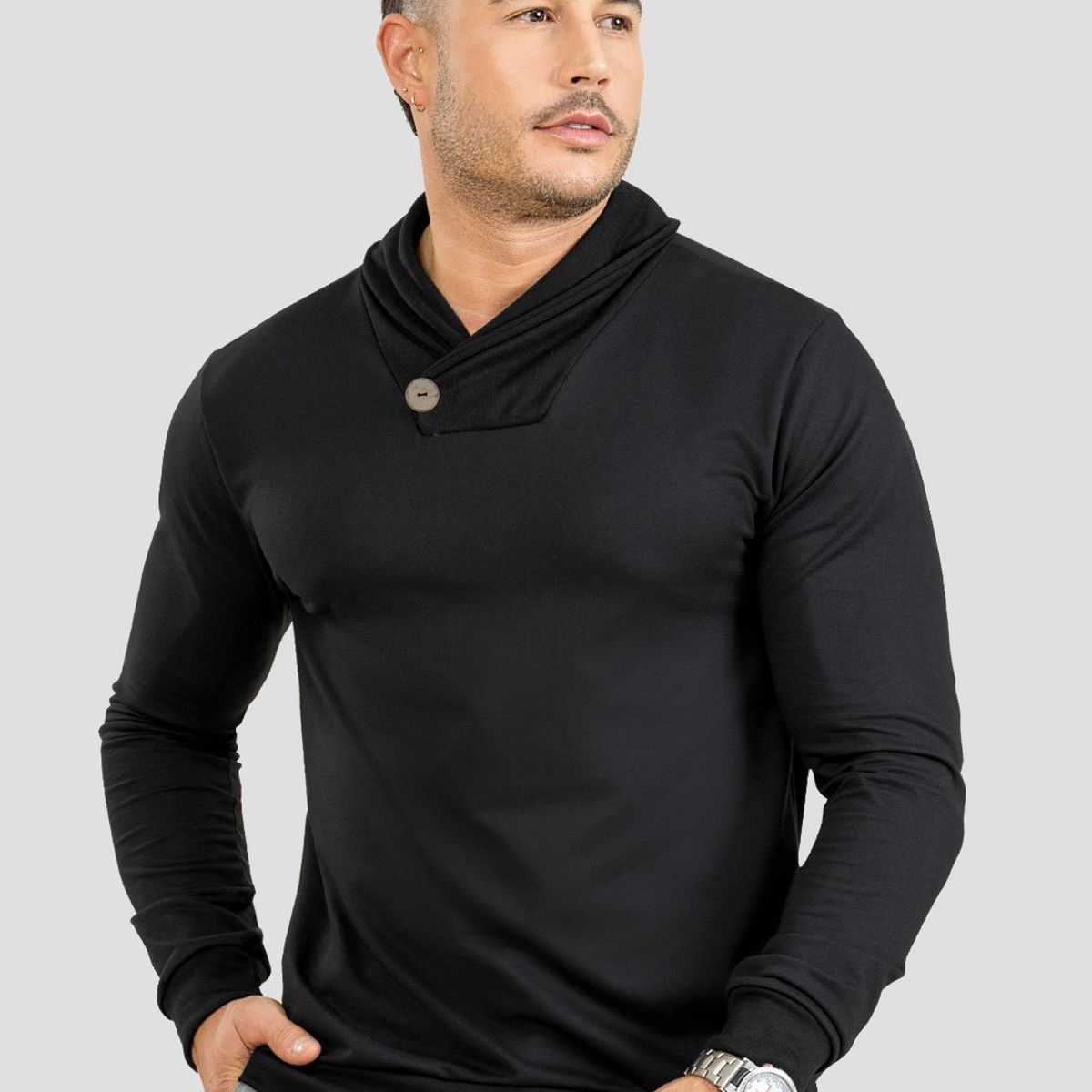 MARKETING PERSONAL - Buzo Hombre Negro Mp 107250