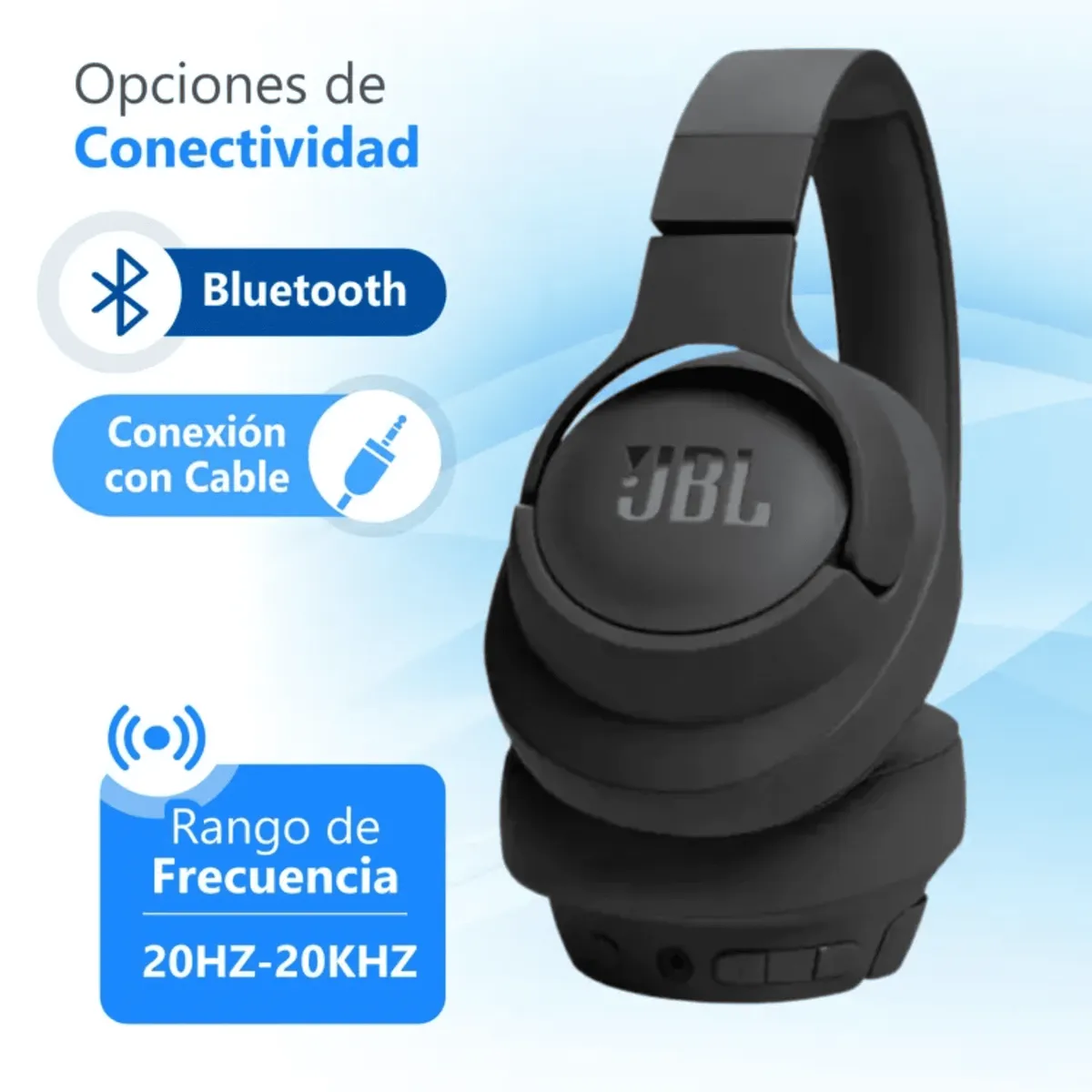 JBL - Audifonos JBL Bluet Over Ear 720 BT Negro