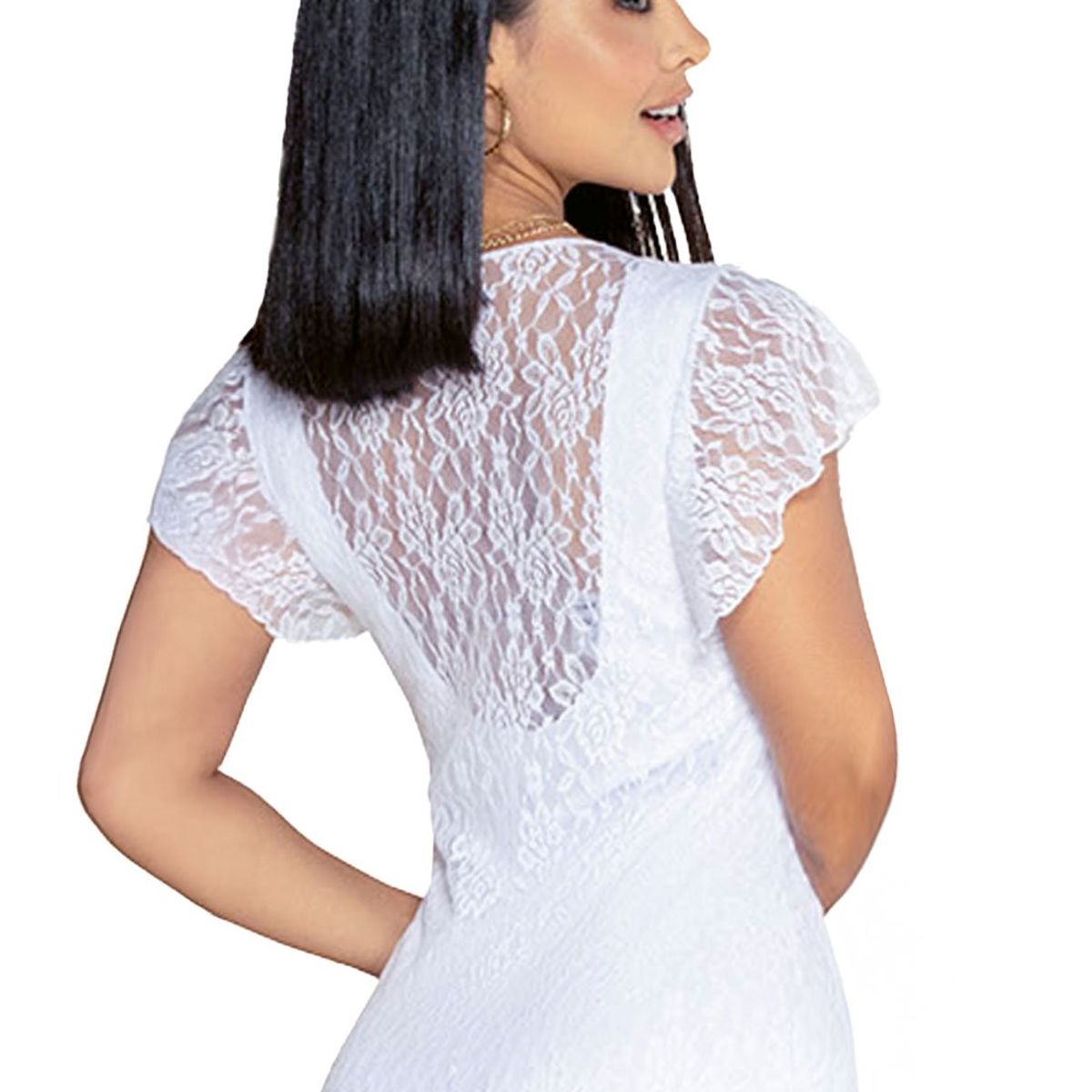 MARKETING PERSONAL - Vestido Corto Mujer Blanco Mp 3475