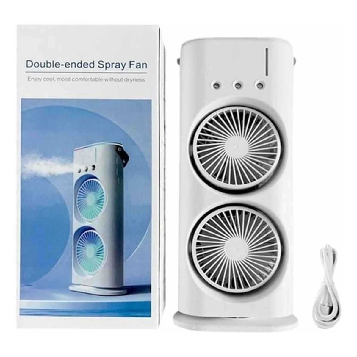 GENERICO - Ventilador De Torre Doble Aire Acondicionado Humidificador