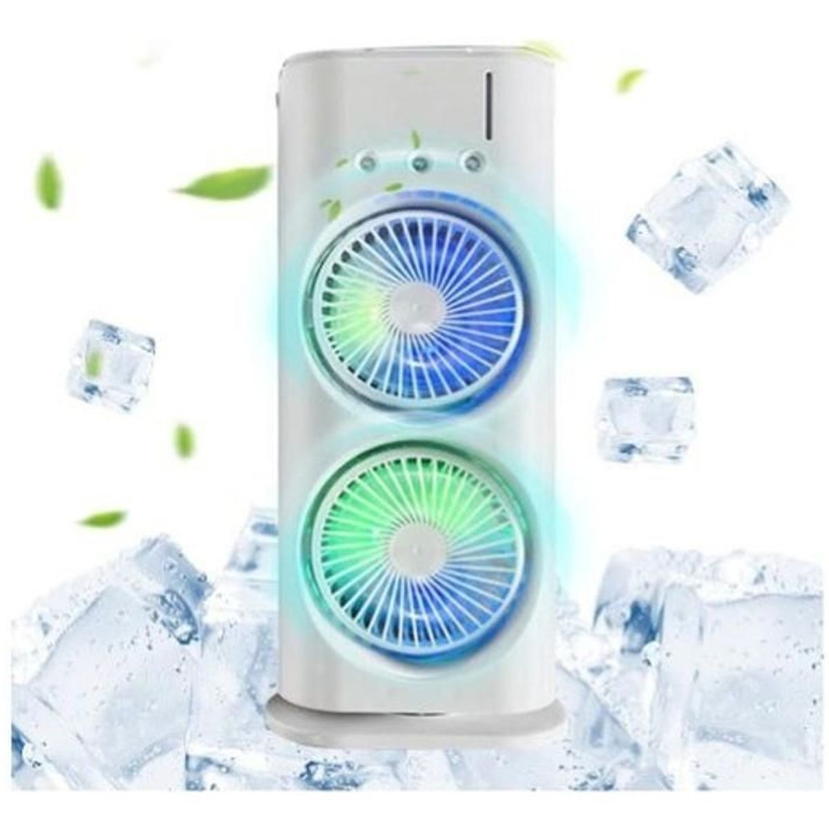 GENERICO - Ventilador De Torre Doble Aire Acondicionado Humidificador