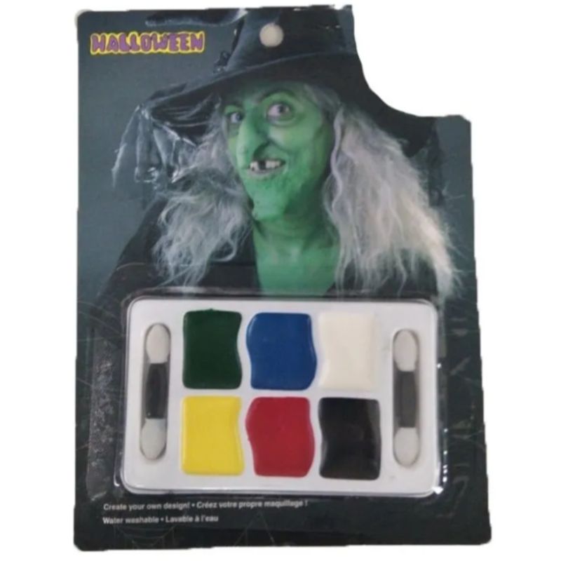 GENERICO - Maquillaje Cara Pintura Facial Dibujos Fiesta Disfraz Color