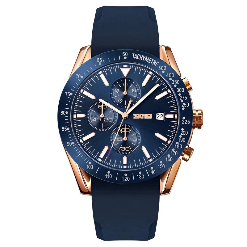 SKMEI - Reloj Para Caballero Skmei Casual Elegante Cronógrafos Pulso Silicona