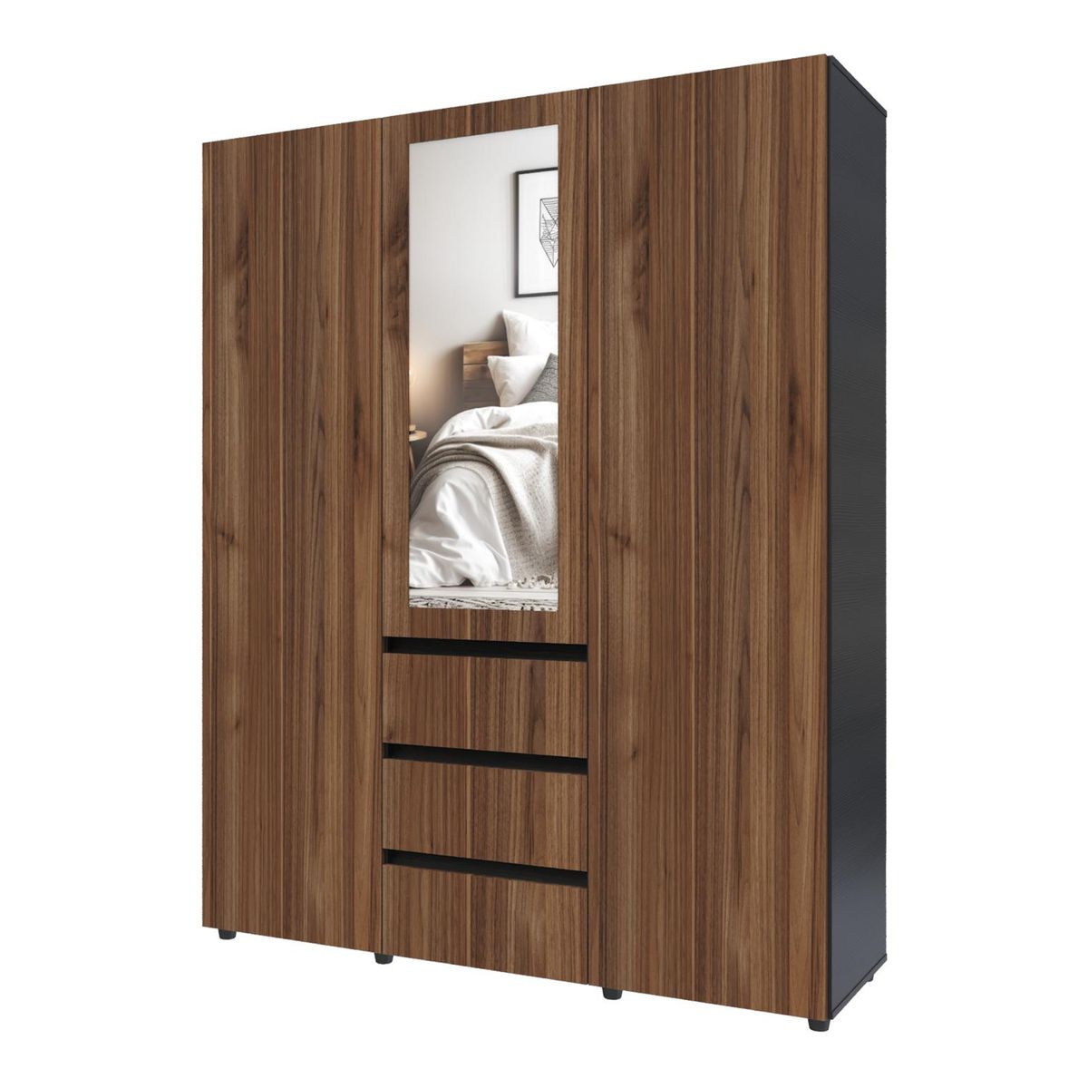 MADERKIT - Armario Java 160cm Color Gales Wengue