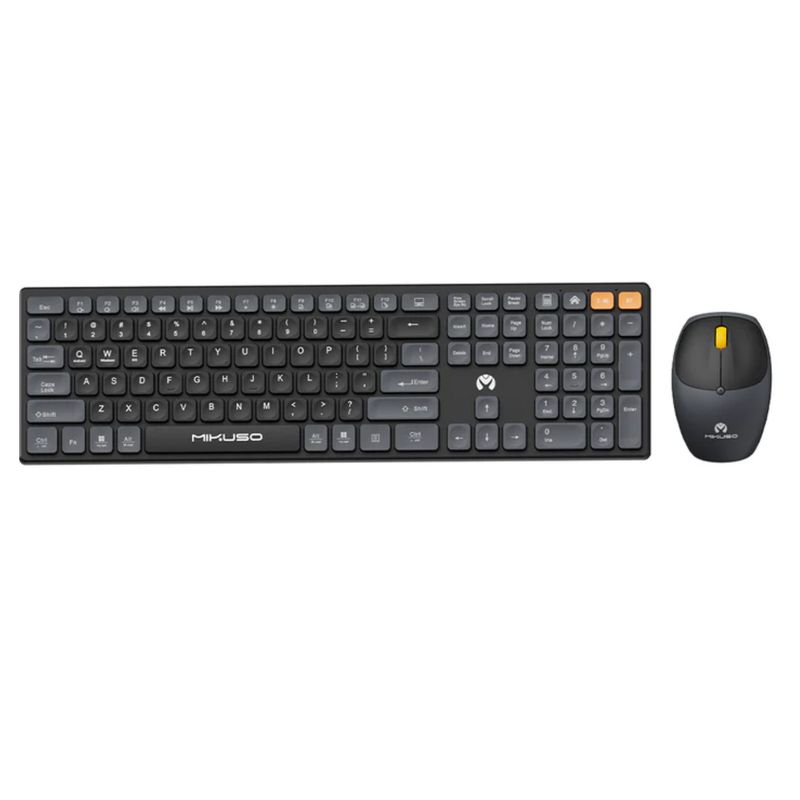 GENERICO - Kit Combo Teclado Y Mouse Inalámbrico 24g Bluetooth Mikuso