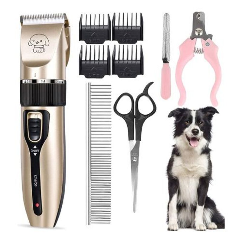 GENERICO - Kit Maquina Peluquera Para Mascotas Cortauñas