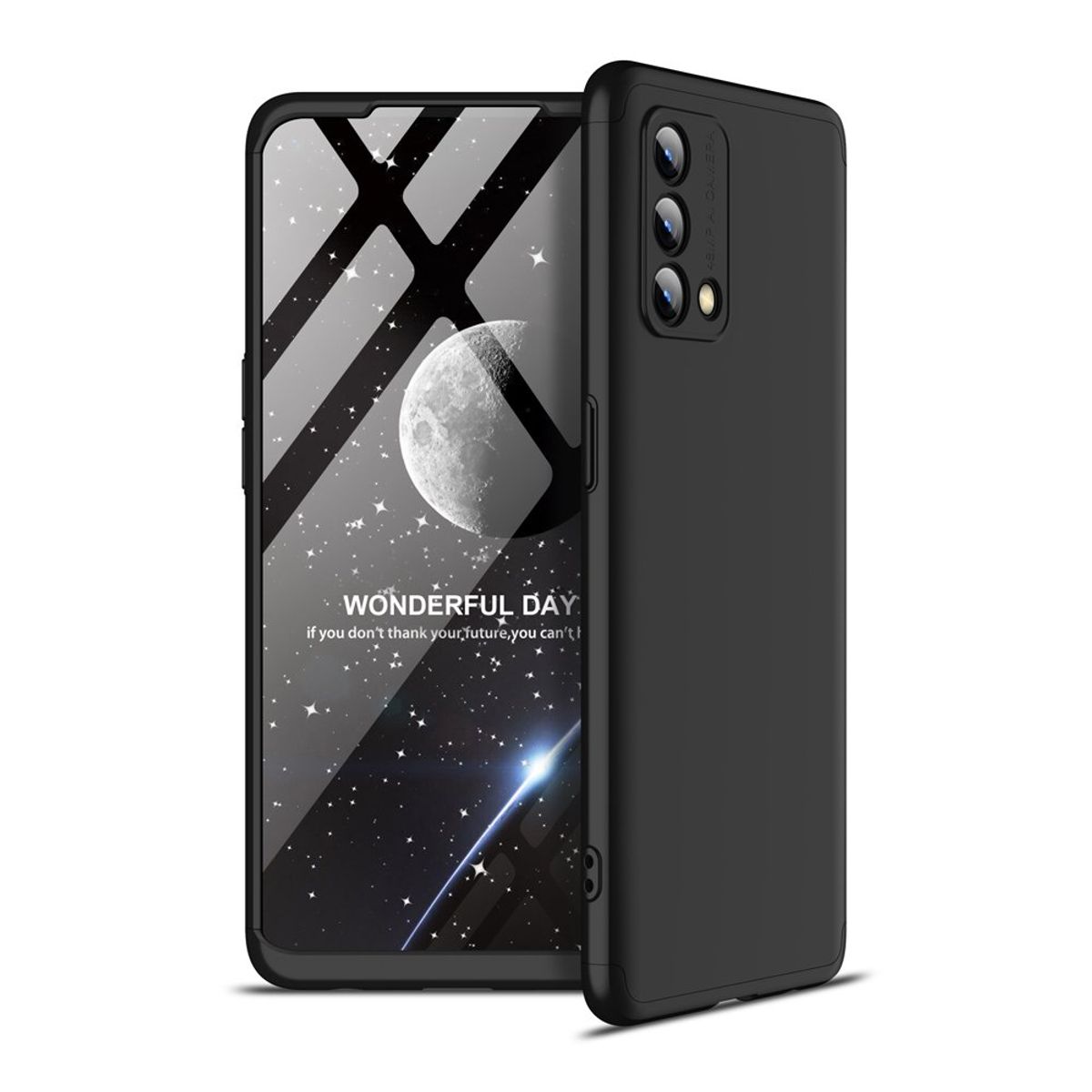 GENERICO - Funda Carcasa Estuche Protector Para Oppo Reno 6 lite Negro