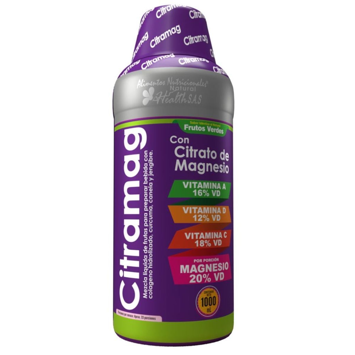 NATURAL ENERGY PRODUCTS - Citrato De Magnesio Liquido