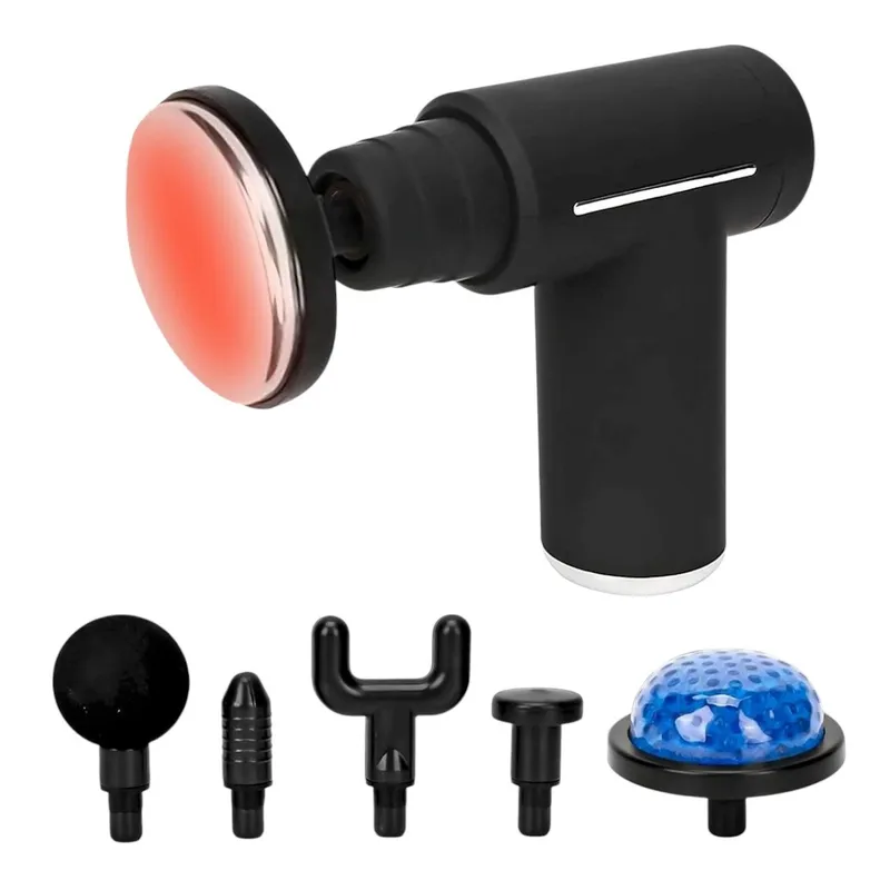 GENERICO - Masajeador De Percusion Recargable Con Vibracion Y Termoterapia