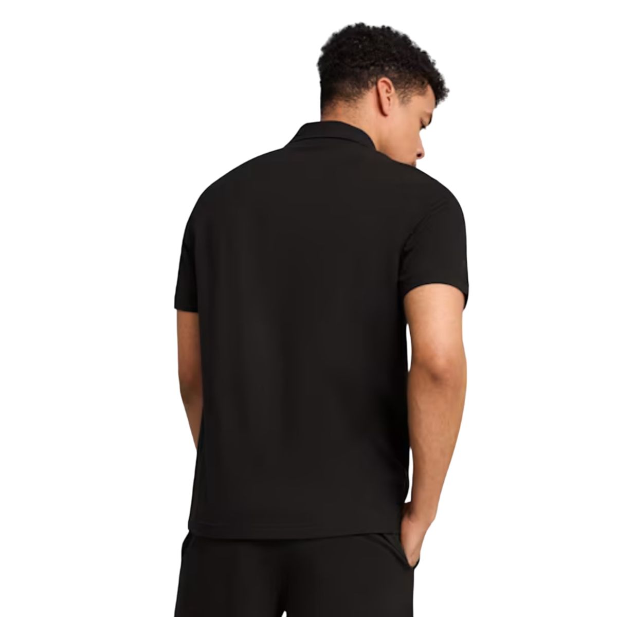 PUMA - Camiseta Polo Puma Essentials Small No. 1 Hombre-Negro