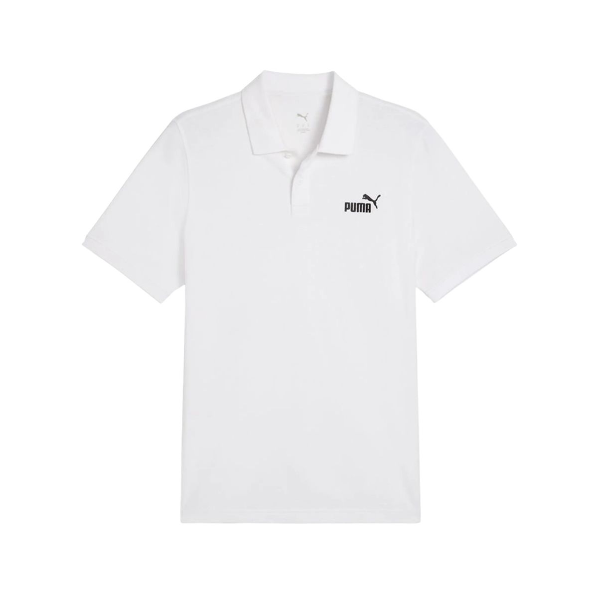 PUMA - Camiseta Polo Puma Essentials Small No. 1 Hombre-Blanco