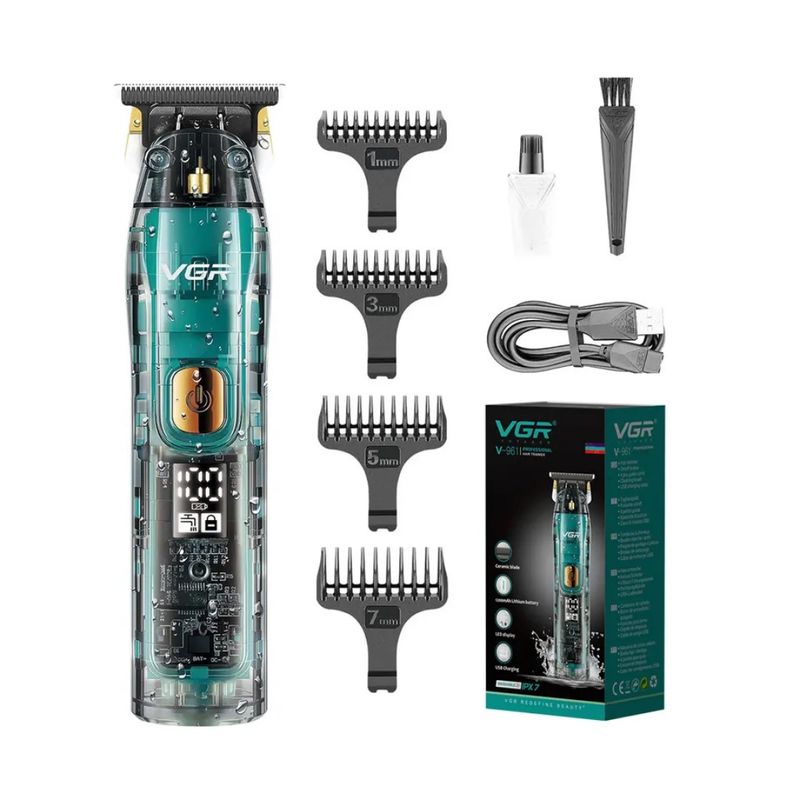 GENERICO - Máquina Patillera Corta Pelo Barba Trimmer VGR Recargable