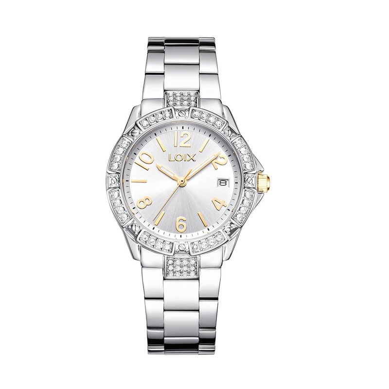 LOIX - Reloj mujer L1272-3 Plateado con tablero plateado