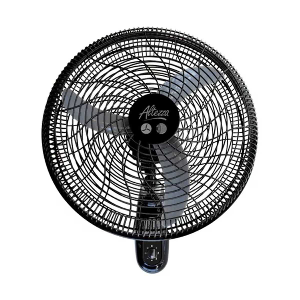 ALTEZZA - Ventilador Altezza Basic de Pared Motor a Bujes Malla plástica Negro