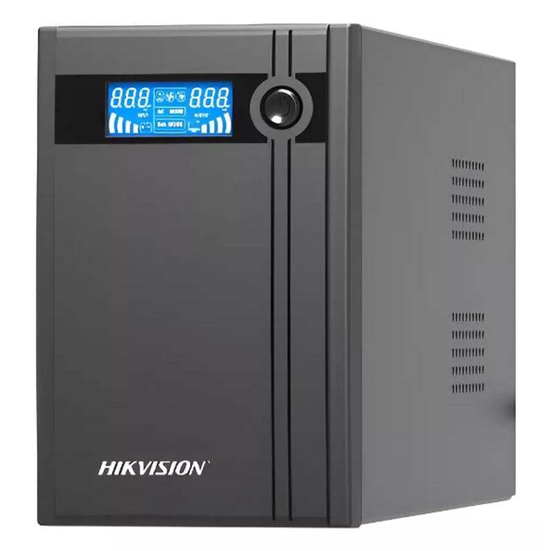 HIKVISION - Ups Hikvision 2000va  1200w Con Pantalla Lcd Ds-ups2000 Color Negro
