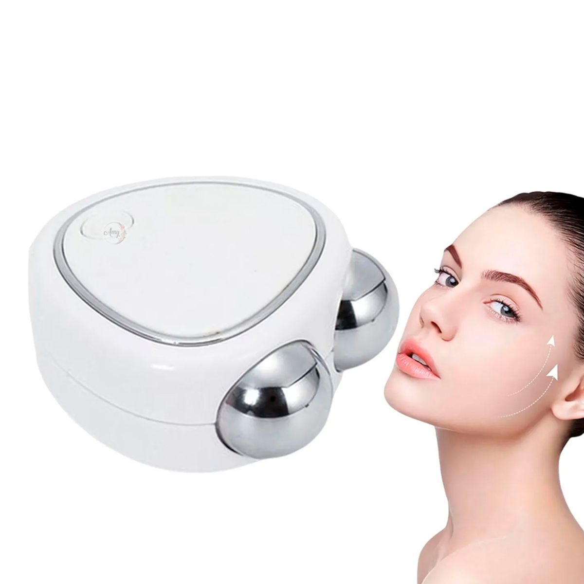 GENERICO - Masajeador Mini  Facial Microcorriente, Reafirmante Corazón Rosa