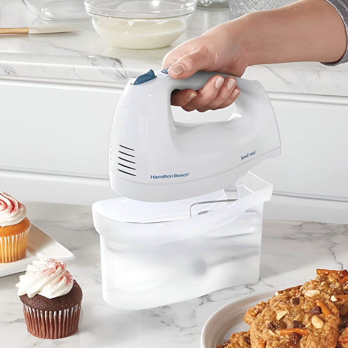 HAMILTON BEACH - Batidora de Mano Ergonómica Hamilton Beach