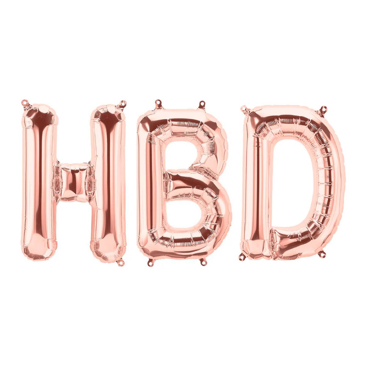 GENERICO - Letrero HBD 16″ oro rosa